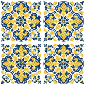 Yellow Blue tile 11