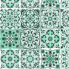 Mixed Ceramic Tiles 4 - Emerald