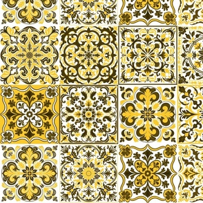 Mixed Ceramic Tiles 7 - Ochre