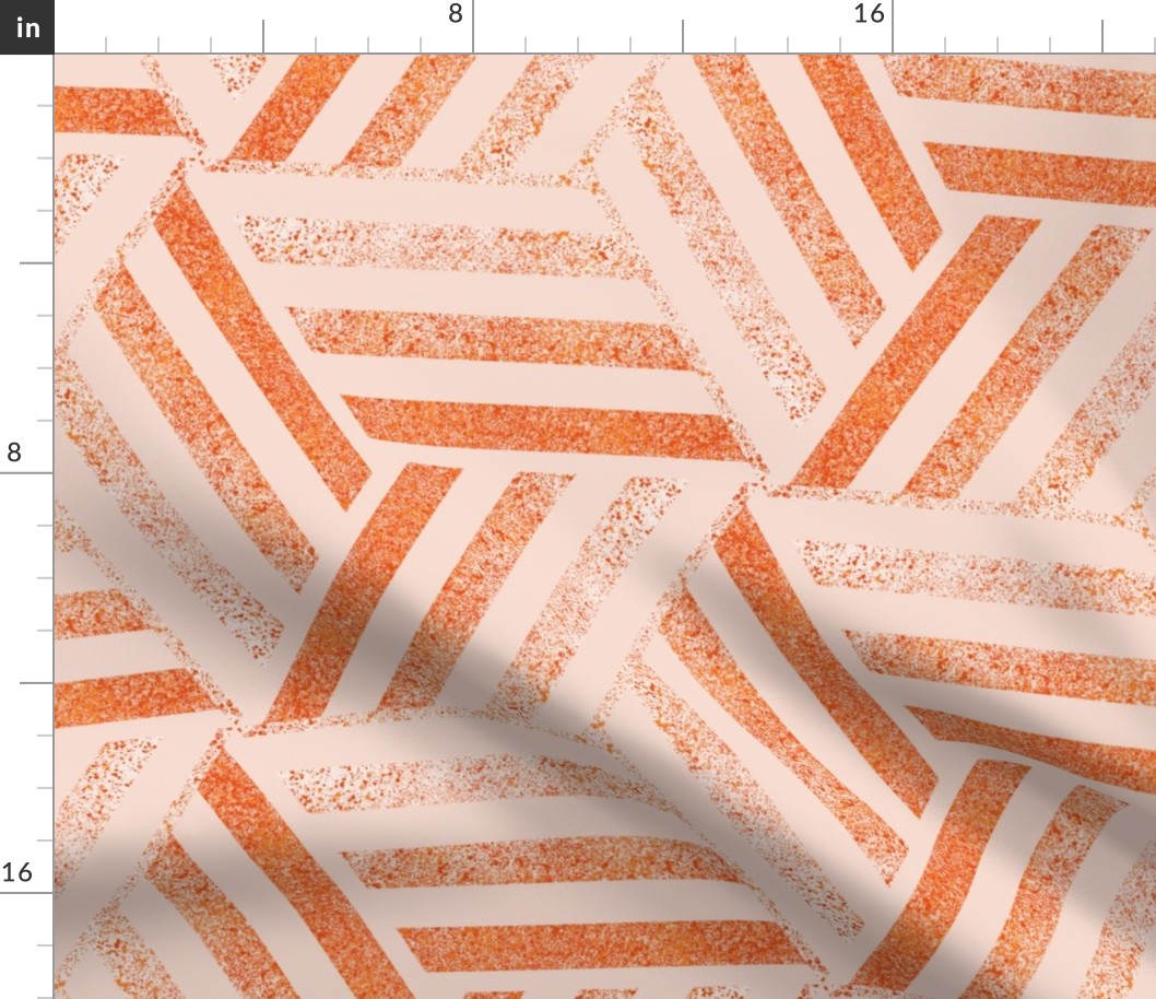 Shrimpy Stripes in Escher Cubes - Large