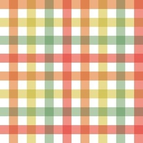 Summer Gingham - Multicolor, Medium Scale
