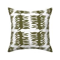 Zebra Stripes, Olive Green