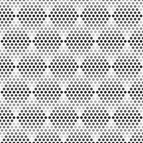 Medium Ombre Gradient Polka Dot Diamonds - Charcoal
