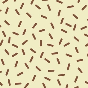 Sprinkles - Chocolate with Vanilla Background