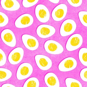 Bright and Colourful Boiled Eggs Large Scale