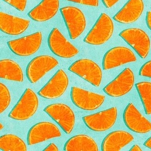 Bright and Colourful Orange Slices Small Scale