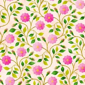 Prairie Rose Small Scale Cream