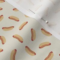 Hot Dogs - Ecru, Small Scale