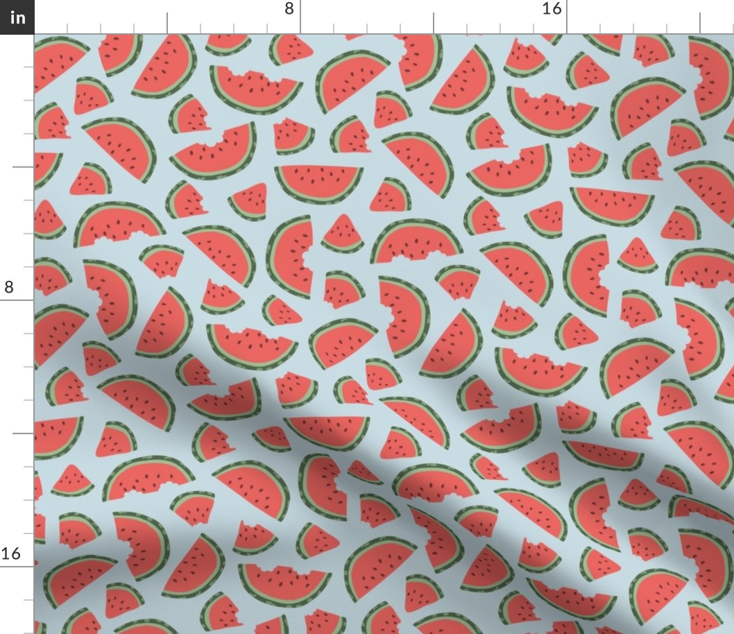 Watermelon - Light Blue, Medium Scale