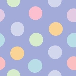 Pretty Polka Dots - Pastel Periwinkle (M)