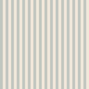 (Small) Awning Beach Stripes - Vintage Light Dusty Silver Blue Grey