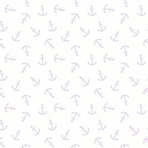 Lavender  coastal anchors, tossed