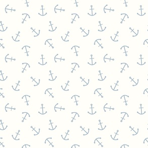 (S) Pale blue coastal anchors, tossed