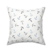 (S) Blue mixed coastal anchors, tossed