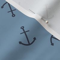 (S) Admiral blue anchors, tossed