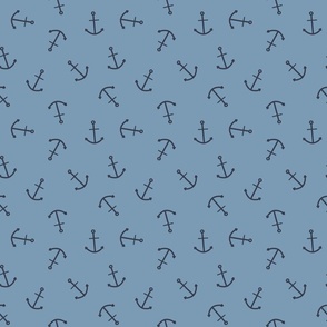 (S) Admiral blue anchors, tossed