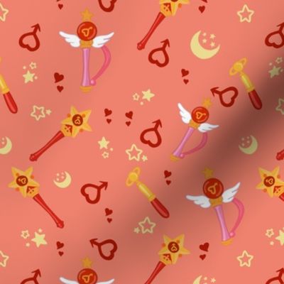 sailor mars scout themed pattern 