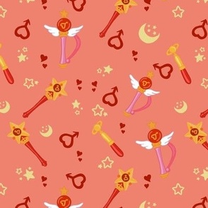 sailor mars scout themed pattern 