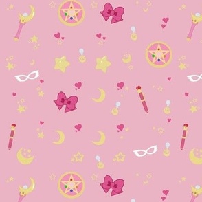 sailor scout moon themed pink 