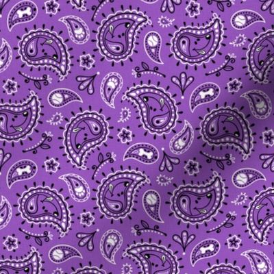 Retro Dog Paisley_Original Purple_50%Size