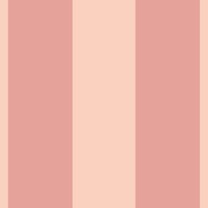 Pretty Coral Peach Stripes