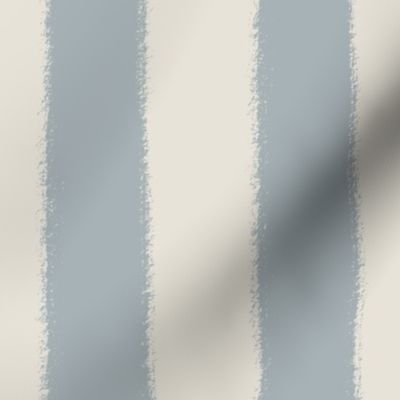 (XL) Earthy Textured Stripes {Stardew Gray Blue and Pearly White Cream} Minimalist Boho Farmhouse, Jumbo Large Scale