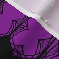 Stained Glass Border Print: Purple