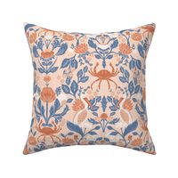 Large Pelican Crab Arts and Crafts (Peach and Blue)(12")