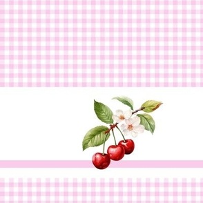 vintage gingham cherry