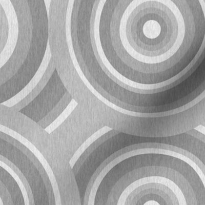 Gray Geometric Swirl Texture Fabric 