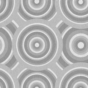 Gray Geometric Swirl Texture Fabric 