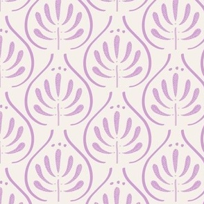Boho Pattern Lilac Off white