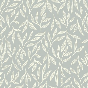 Meditation (in E minor) dusk grey, med large scale - Eucalypt euphoria collection
