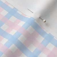 Baby Plaid Pastel Pink and Blue