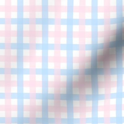 Baby Plaid Pastel Pink and Blue