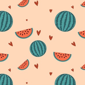 Fresh Love Watermelon Pattern