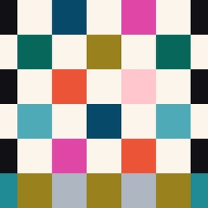 Colorful Checkerboard - Lg.