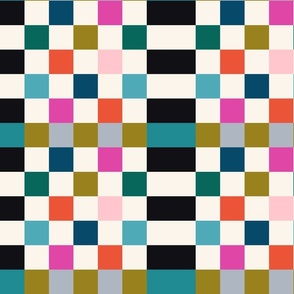 Colorful Checkerboard - Med.