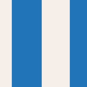 Medium - blue and white circus stripe. Large two tone stripe blue simple vertical wallpaper