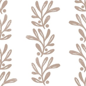 rustic texture blockprint mistletoe sanded grout beige white