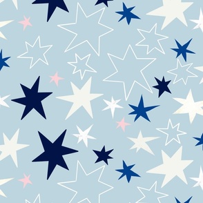 starry sky // light blue