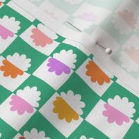 Minimal Checker floral pattern (small scale)