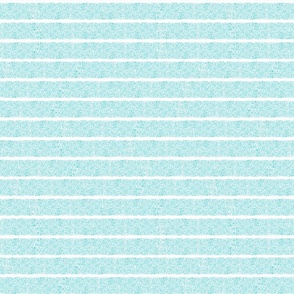 (SMALL) Turquoise Horizontal Stripes of Dots Pointillism Style on White Background
