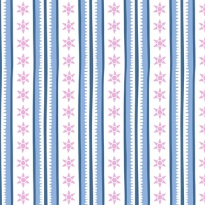 sunshine stripes/vibrant blue and pink