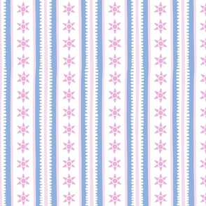 sunshine stripes/blue and light pink