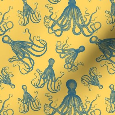 OCTOPI ARRAY SMALL - OCTOPI COLLECTION (TEAL AND YELLOW)