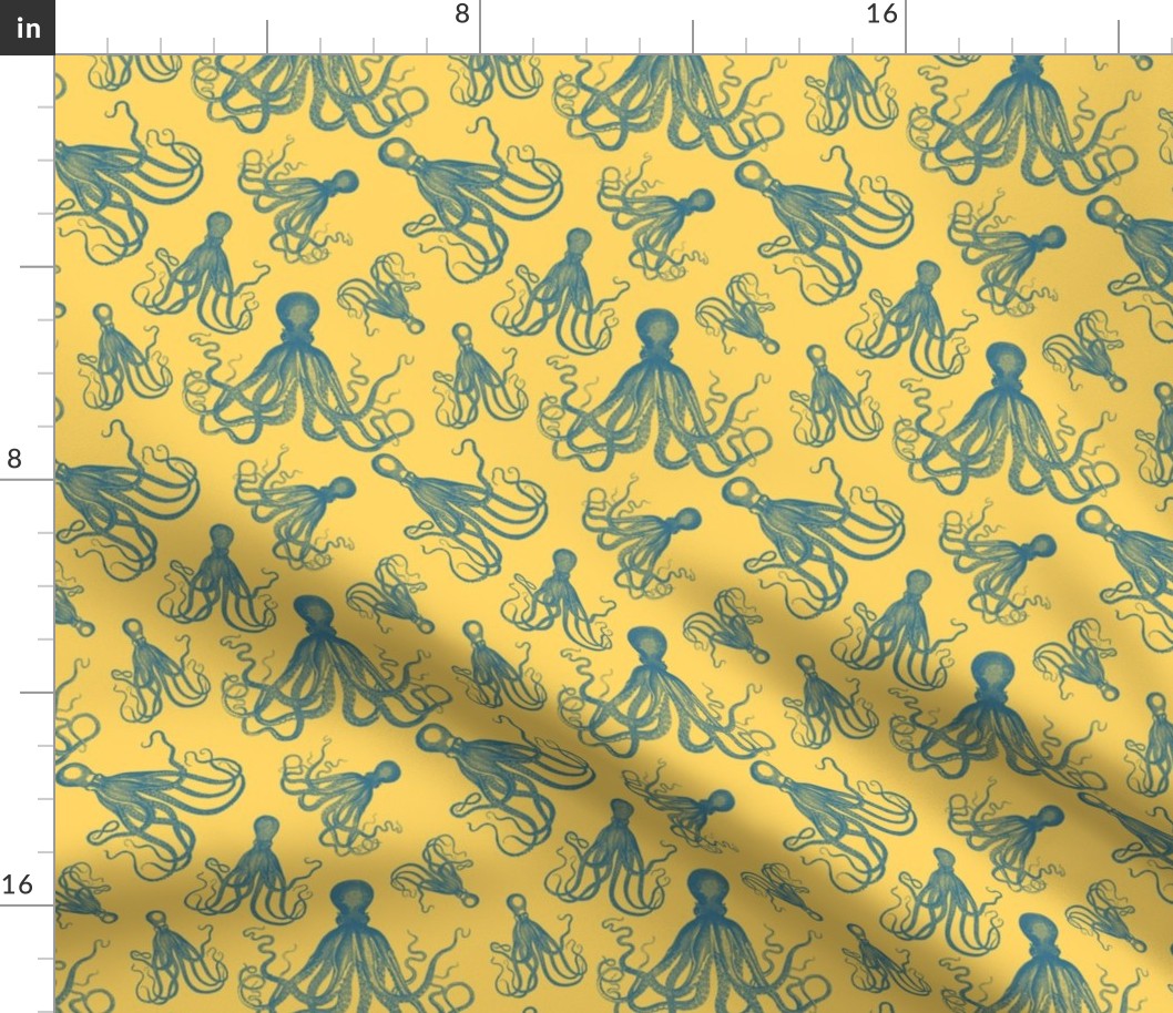 OCTOPI ARRAY SMALL - OCTOPI COLLECTION (TEAL AND YELLOW)