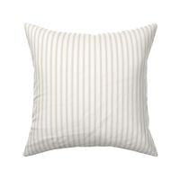 Ticking Stripe: Pale Putty, Neutral Pillow Ticking