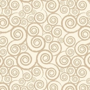 Frosting Swirl Ivory and Tan Med/SSJM24-B90