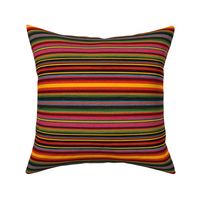 Desert Sunset Stripe - Colorful Stripes - Mexican Inspired Fabric Pattern